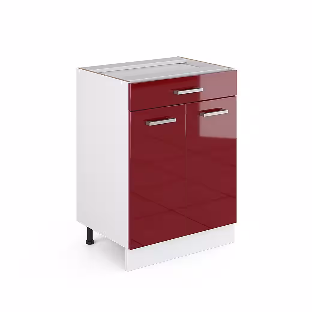 Vicco Unterschrank R-Line, Weiß Landhaus/Weiß, 60 cm mit Schubladen, ohne Arbeitsplatte (1-St) – Image 4