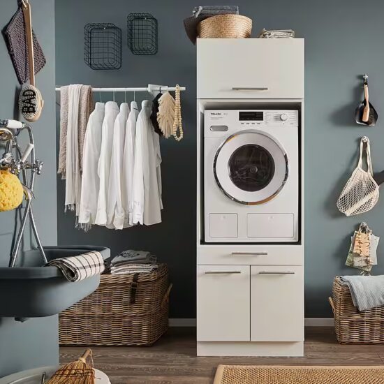 Laundreezy Mehrzweckschrank-Set LAUNDREEZY LDSK1, Breite 67,5 cm, Softclose, höhenverstellbare Füße – Image 3