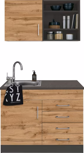KOCHSTATION Pantryküche KS-Mali, Breite 100 cm, wahlweise mit E-Geräten – Image 9