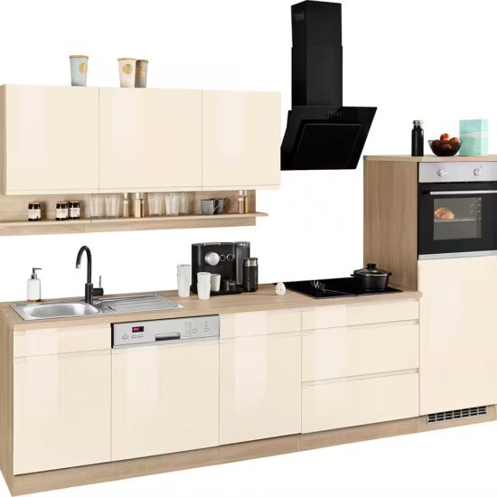 KOCHSTATION Küchenzeile KS-Virginia,neu in verbesserter Ausführung, Breite 300 cm, Soft-Close, wahlweise mit E-Geräten – Image 4