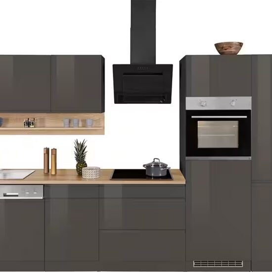 KOCHSTATION Küchenzeile KS-Virginia,neu in verbesserter Ausführung, Breite 390 cm, Soft-Close, mit Glaskeramik-oder Induktionskochfeld – Image 2