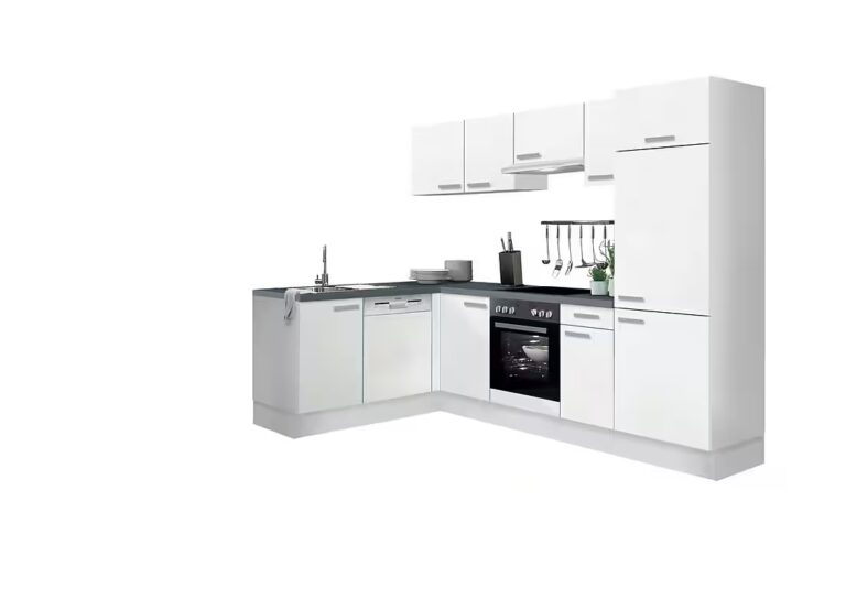 OPTIFIT Winkelküche Odense, mit E-Geräten, Stellbreite 275 x 175 cm, mit 28 mm Arbeitsplatte