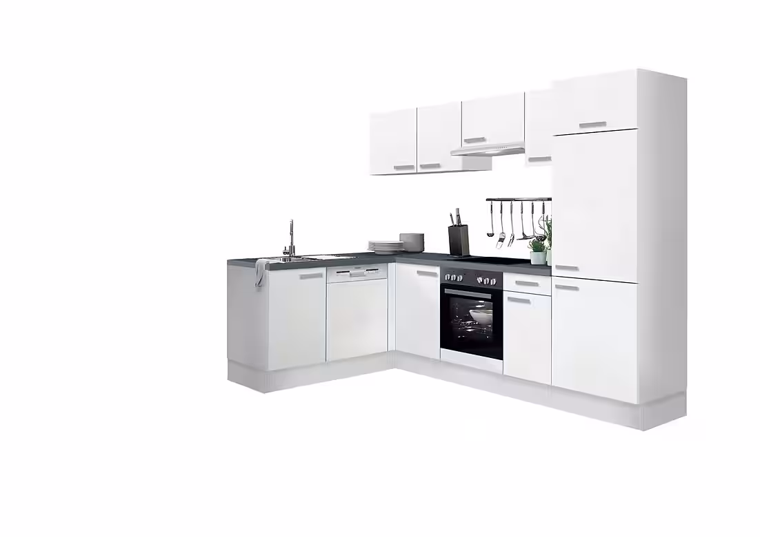 OPTIFIT Winkelküche Odense, mit E-Geräten, Stellbreite 275 x 175 cm, mit 28 mm Arbeitsplatte – Image 9