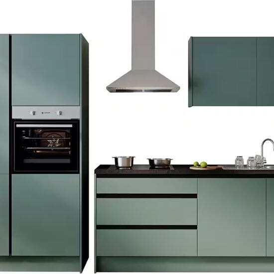 BASIC by Balculina Küchenzeile Isis B/T/H 335x60x210 cm, Breite 273 cm, wahlweise mit E-Geräten und Induktionskochfeld – Image 3