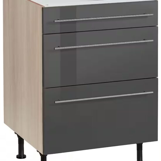 OPTIFIT Unterschrank Bern 60 cm breit, mit Schubkasten und 2 Auszügen,höhenverstellbare Füße – Image 3