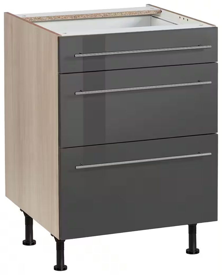 OPTIFIT Unterschrank Bern 60 cm breit, mit Schubkasten und 2 Auszügen,höhenverstellbare Füße