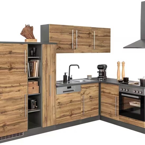 KOCHSTATION Winkelküche KS-Samos, Stellbreite 290x170 cm, wahlweise mit E-Geräten, mit Arbeitsplatte – Image 10