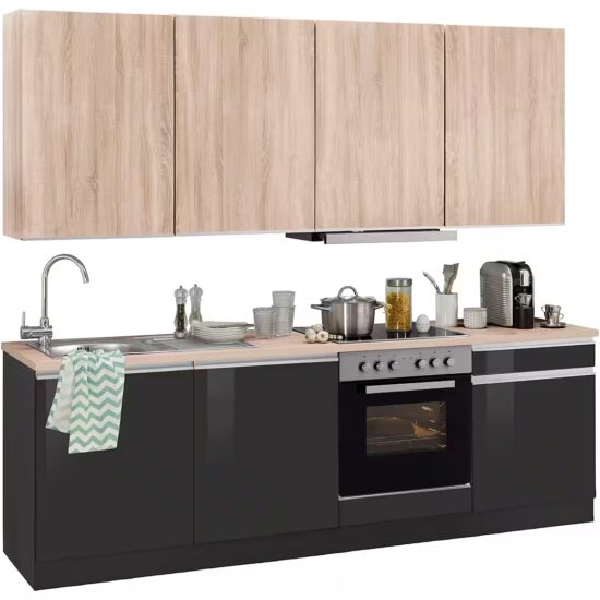 KOCHSTATION Küchenzeile KS-Ohio, mit E-Geräten, Breite 240 cm – Image 2