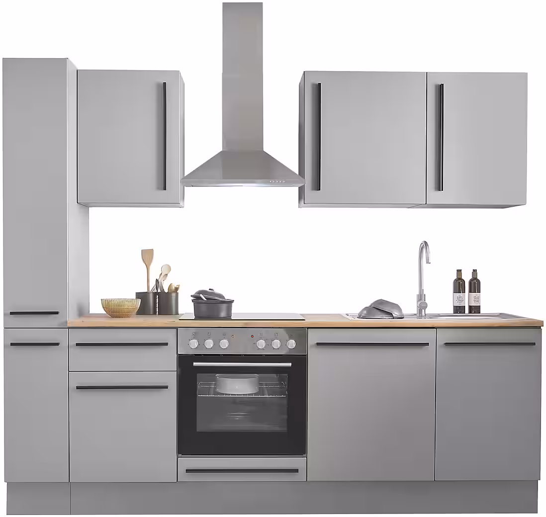 BASIC by Balculina Winkelküche Denver, Küche BxHxT 250 x 211 x 60, Breite 250 cm, wahlweise mit E-Geräten und Induktion – Image 2