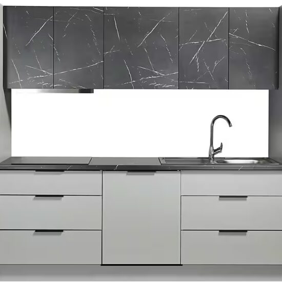BASIC by Balculina Küchenzeile Esperanza B/H/T 340x215x60 cm, Breite 340 cm, wahlweise mit E-Geräten und Induktion – Image 2