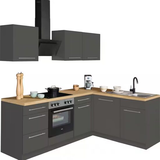 wiho Küchen Winkelküche Unna, mit E-Geräten, Stellbreite 220 x 170 cm – Image 2