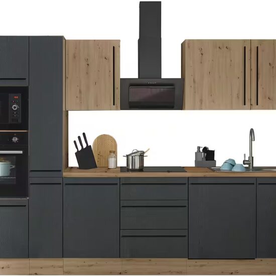 KOCHSTATION Küchenzeile Florida, Breite 310 cm, wahlweise mit E-Geräten,Softclose für Türen/Schubkästen – Image 3
