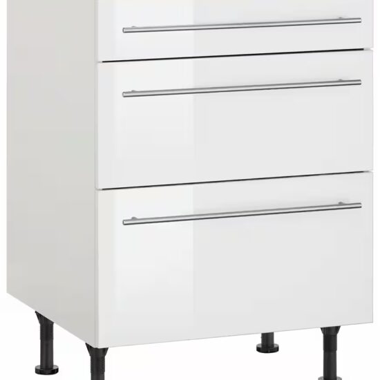 OPTIFIT Unterschrank Bern 60 cm breit, mit Schubkasten und 2 Auszügen,höhenverstellbare Füße – Image 4