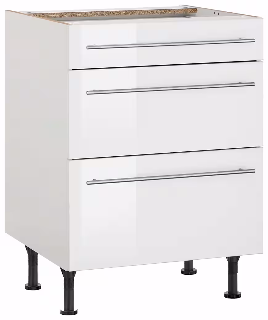 OPTIFIT Unterschrank Bern 60 cm breit, mit Schubkasten und 2 Auszügen,höhenverstellbare Füße – Image 4