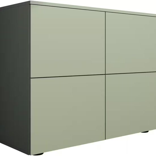 borchardt Möbel Kommode Rova, Sideboard mit 4 Türen, Praktische Push-to-open-Funktion, verstellbare Böden, Breite 93 cm – Image 2