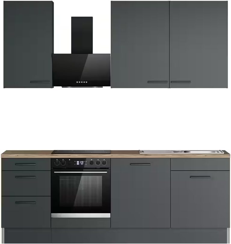 OPTIFIT Küchenzeile Fiona, Breite 230 cm, mit Hanseatic-E-Geräten in Premium oder Basic