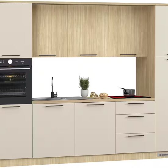 KOCHSTATION Küchenzeile KS-Luna, Einbauküche, Zeilenküche, Küchenblock, Breite 300 cm, wahlweise mit Hanseatic-E-Geräten, APL 35mm stark – Image 2