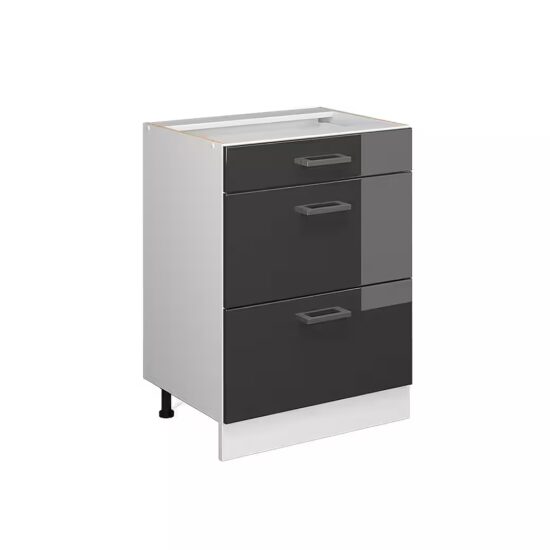 Vicco Unterschrank R-Line, Sonoma/Weiß, 60 cm ohne Arbeitsplatte (1-St) – Image 3
