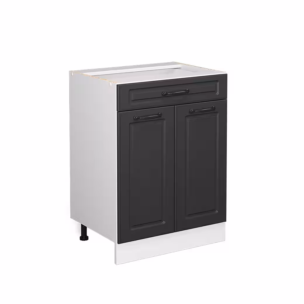 Vicco Unterschrank R-Line, Weiß Landhaus/Weiß, 60 cm mit Schubladen, ohne Arbeitsplatte (1-St) – Image 3