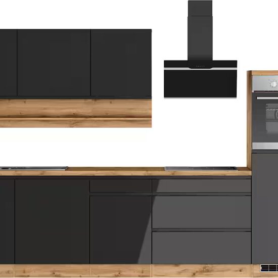 KOCHSTATION Küchenzeile KS-Virginia,neu in verbesserter Ausführung, Breite 300 cm, Soft-Close, wahlweise mit E-Geräten – Image 5