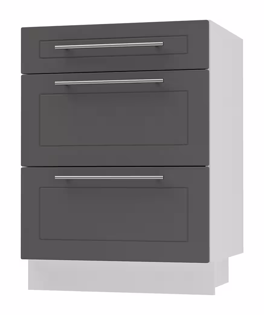 Feldmann-Wohnen Auszugsunterschrank Kvantum (Schubladen mit Teilauszug, Selbsteinzug und Soft-Close-Funktion, 1-St., Fronten mit dekorativen Fräsungen und leicht abgerundeten Ecken) 90x50x82cm eiche artisan - mint (Q-D3M/90) – Image 3