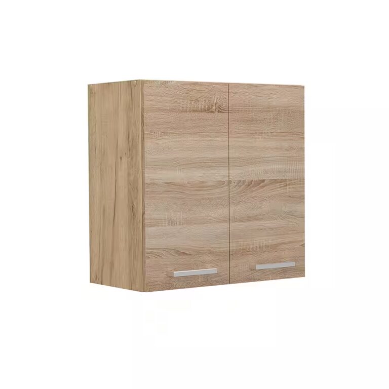 Vicco Hängeschrank R-Line, Weiß Hochglanz/Goldkraft Eiche, 60 cm (1-St)