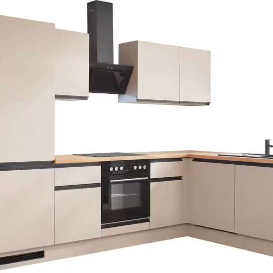 BASIC by Balculina Winkelküche Nizza B/H/T 280x211x60 cm, Breite 280 cm, wahlweise mit E-Geräten und Induktionskochfeld – Image 9