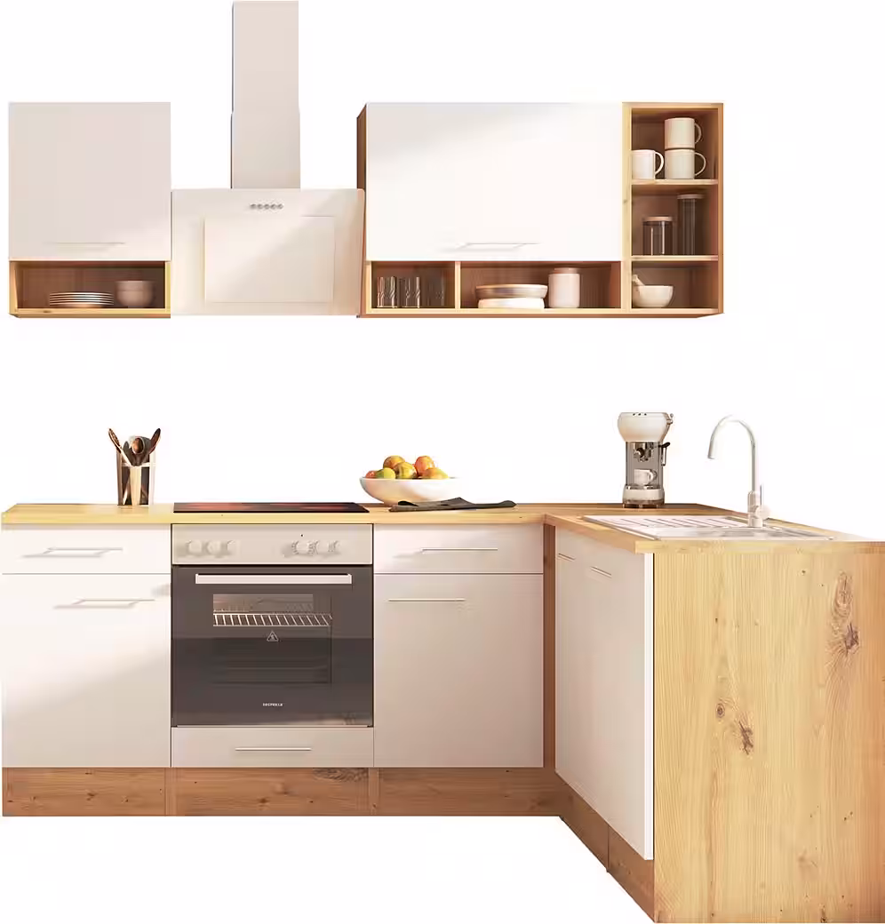 RESPEKTA Winkelküche Hilde, wechselseitig aufbaubar, Breite 220 cm, exklusiver Konfiguration für OTTO – Image 2