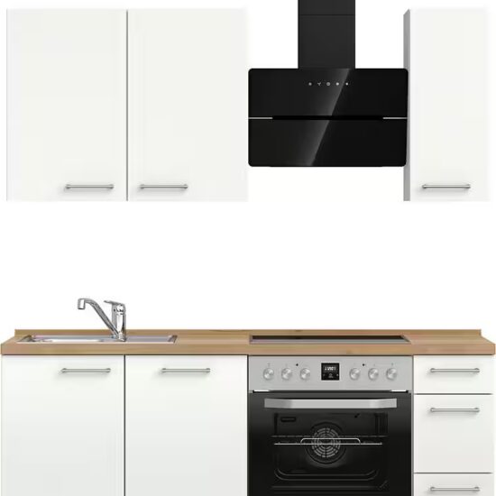 nobilia® Küchenzeile "Laser II", NEU: individuell anpassbar mit gratis Profi-Beratung, vormontiert, 180 cm breit, optional mit verschiedenen E‑Geräte-Sets – Image 9