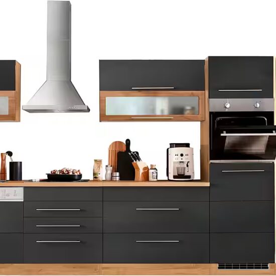 KOCHSTATION Küchenzeile KS-Wien, Breite 440 cm, wahlweise mit E-Geräten und Induktion – Image 9