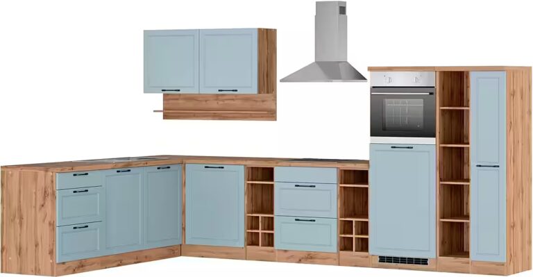 KOCHSTATION Winkelküche KS-Lana, Stellbreite 240/360 cm, wahlweise mit E-Geräten