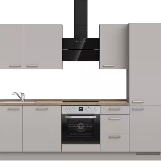 nobilia® Küchenzeile "Touch II", NEU: individuell anpassbar mit gratis Profi-Beratung, vormontiert, Breite 270 cm, Ausrichtung wählbar, wahlw. mit E-Geräten – Image 3