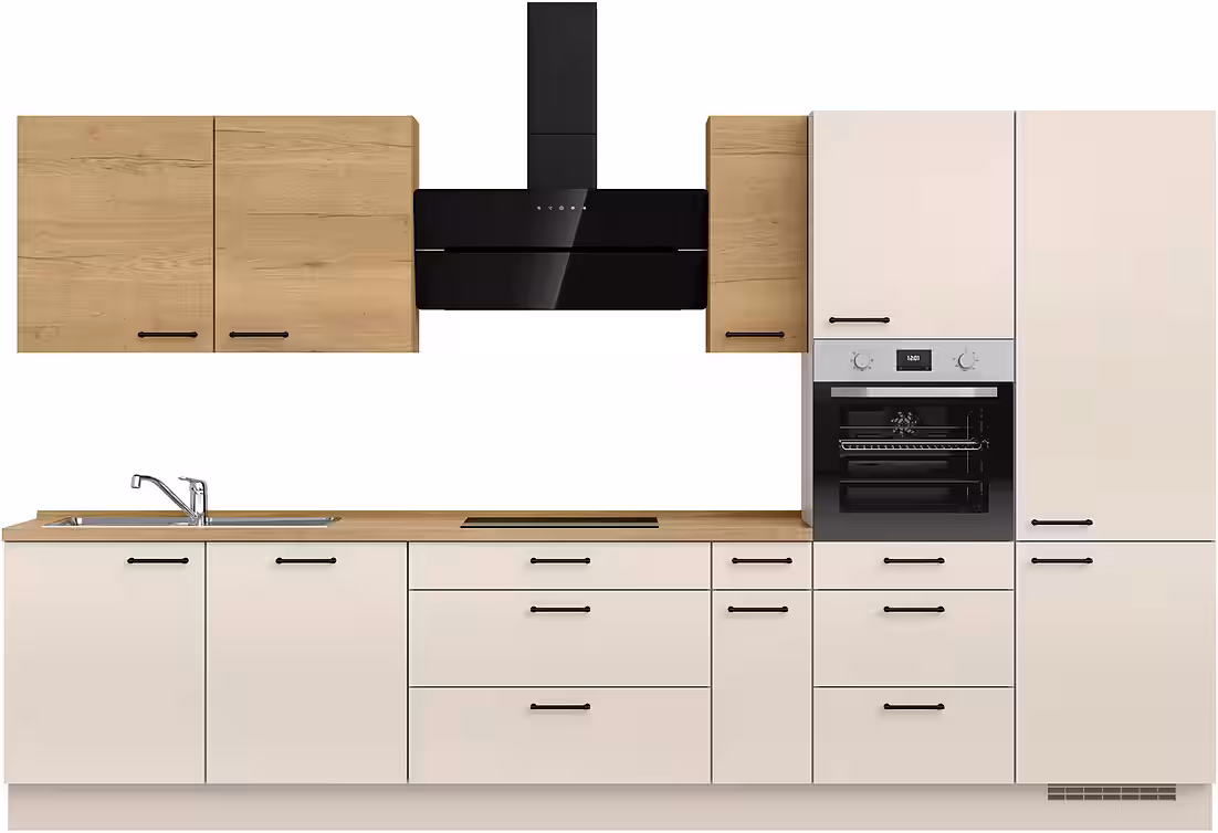 nobilia® Küchenzeile "MIAMI", NEU: individuell anpassbar mit gratis Profi-Beratung, vormontiert, Breite 360 cm, Ausrichtung wählbar, wahlw. mit E-Geräten – Image 2