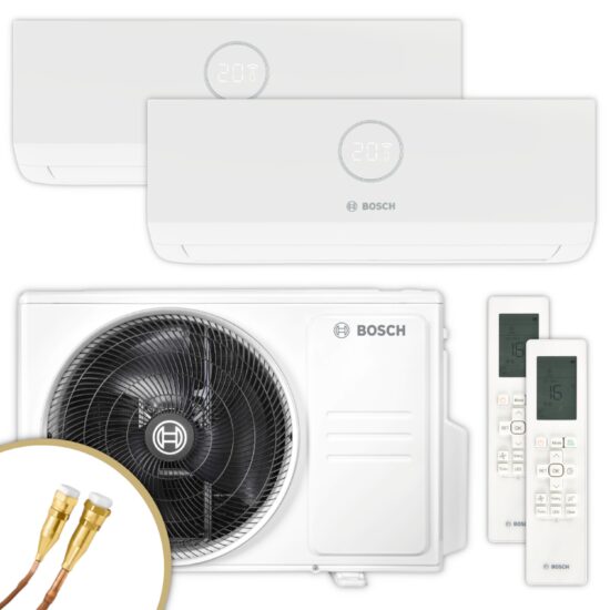 Split-Klimaanlage Bosch CL5000M 53/2 E + CL3000iU W 20 E / CL3000iU W 26 E – Effiziente Multisplit – Image 1