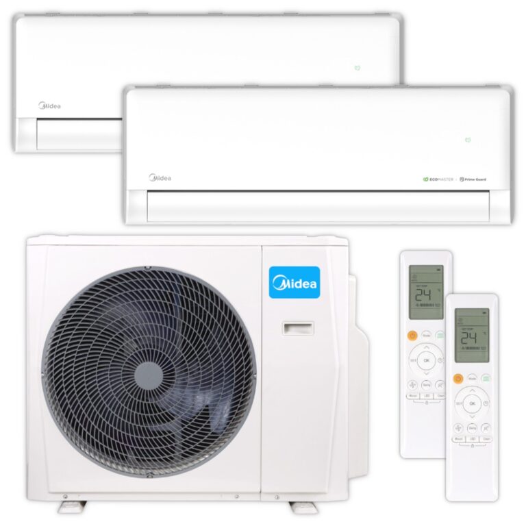 Midea Multisplit-Klimaanlage EZ-09RD6-I + EZ-12RD6-I + M2O-18HFN8-ME – Intelligente Klimatisierung