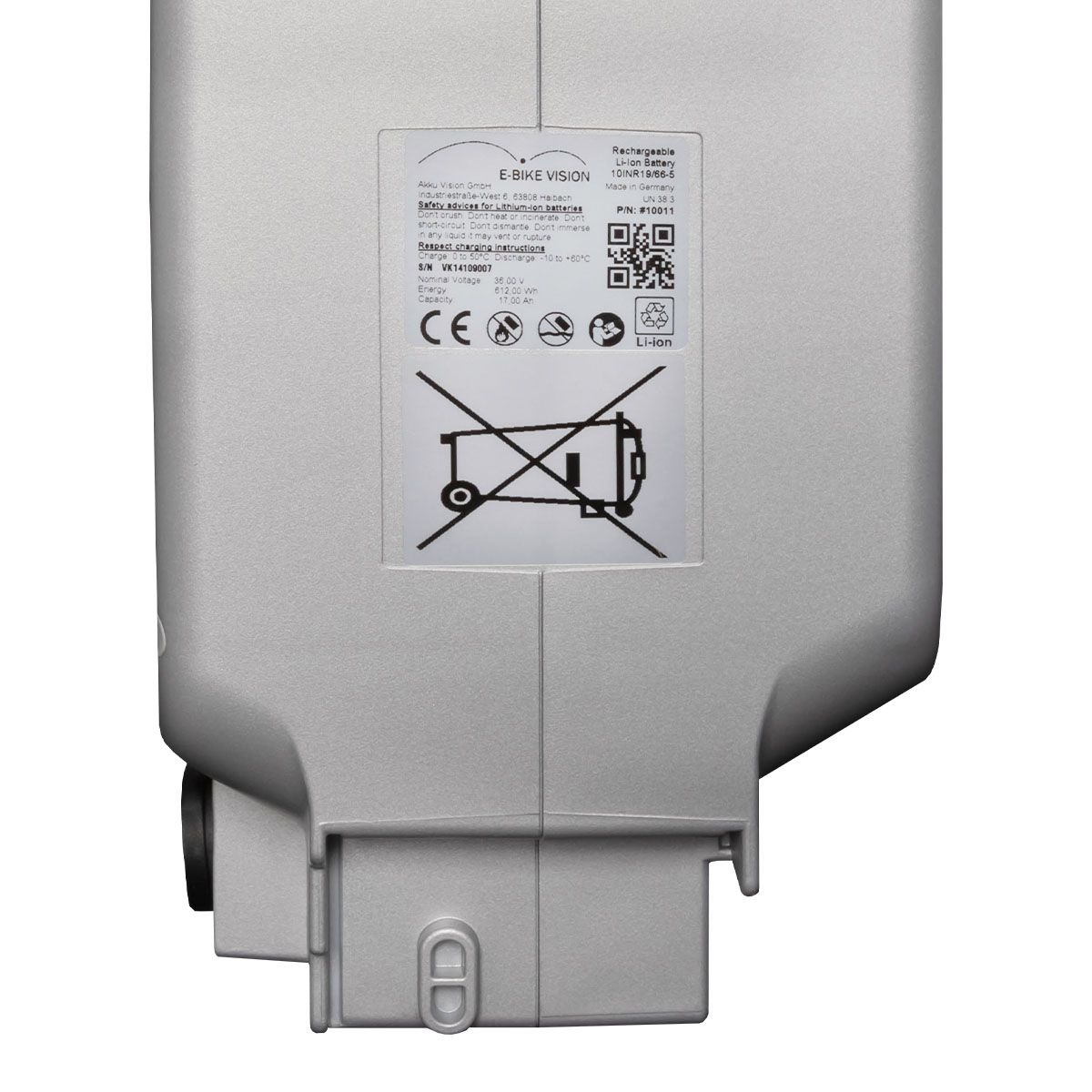 E-Bike Akku Panasonic Powerpack 17Ah 36V – Made in Germany für maximale Reichweite – Image 3