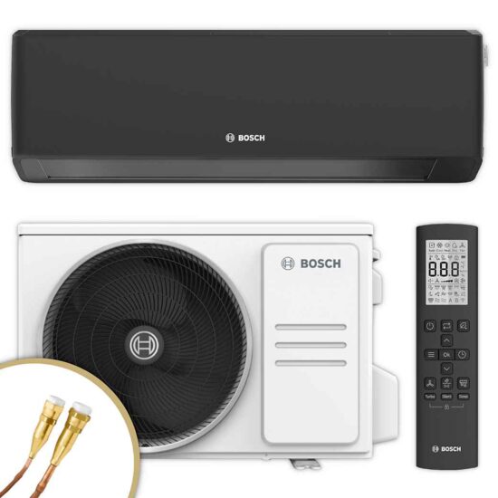 Split-Klimaanlage Bosch CL7000i-Set 35 EB – Elegante 3,4-kW-Klimaanlage in Schwarz – Image 1