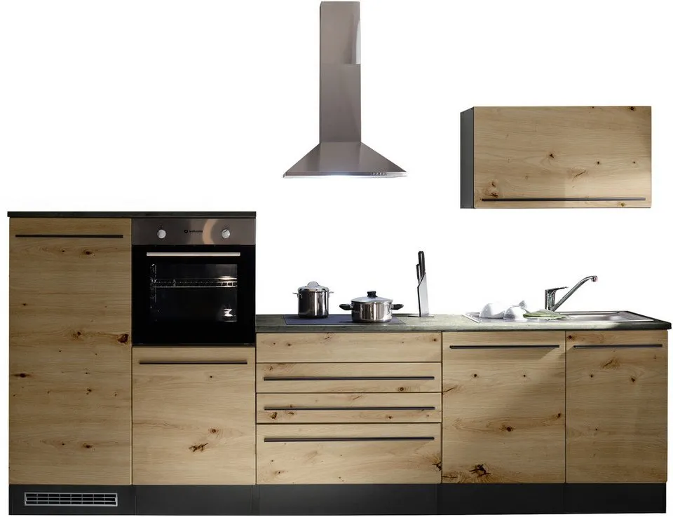 Küchenzeile Jazz, Breite 320 cm, wahlweise mit E-Geräten – Image 2