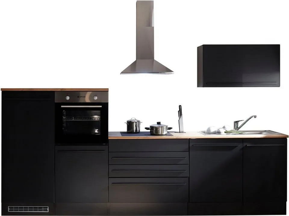 Küchenzeile Jazz, Breite 320 cm, wahlweise mit E-Geräten – Image 6
