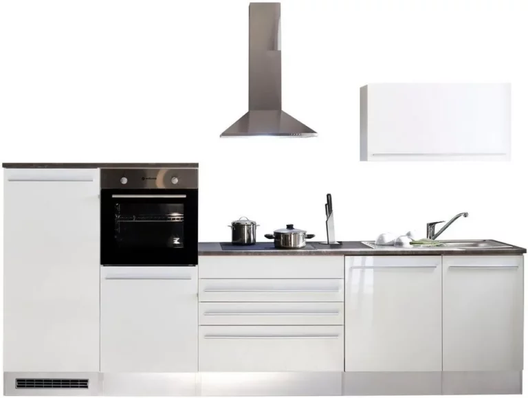 Küchenzeile Jazz, Breite 320 cm, wahlweise mit E-Geräten