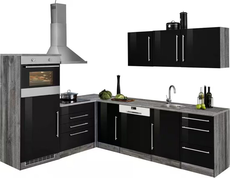 KOCHSTATION Winkelküche KS-Samos, Stellbreite 200x270 cm, wahlweise mit E-Geräten und Induktion