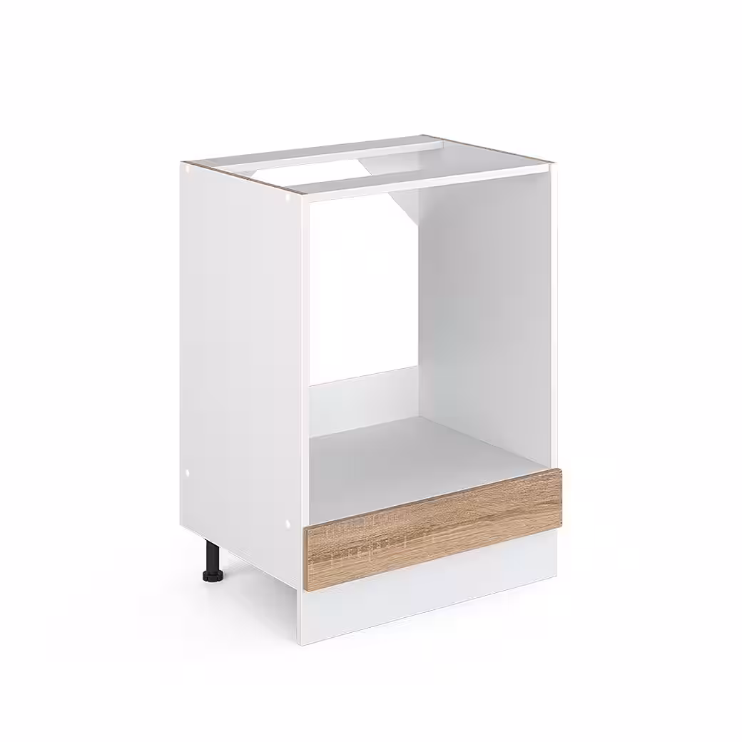 Vicco Herdumbauschrank R-Line, Weiß Hochglanz/Weiß, 60 cm ohne Arbeitsplatte (1-St) – Image 3