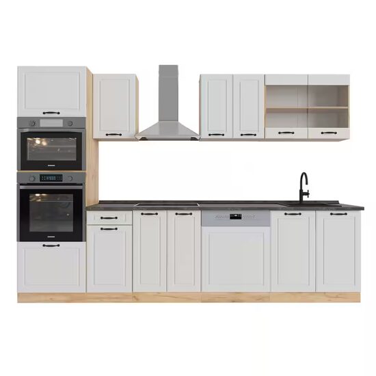 Vicco Küchenzeile R-Line, Anthrazit Hochglanz/Goldkraft Eiche, Ohne Arbeitsplatten – Image 5
