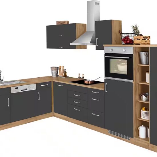 KOCHSTATION Winkelküche KS-Colmar, mit E-Geräten, Stellbreite 210/330 cm – Image 11