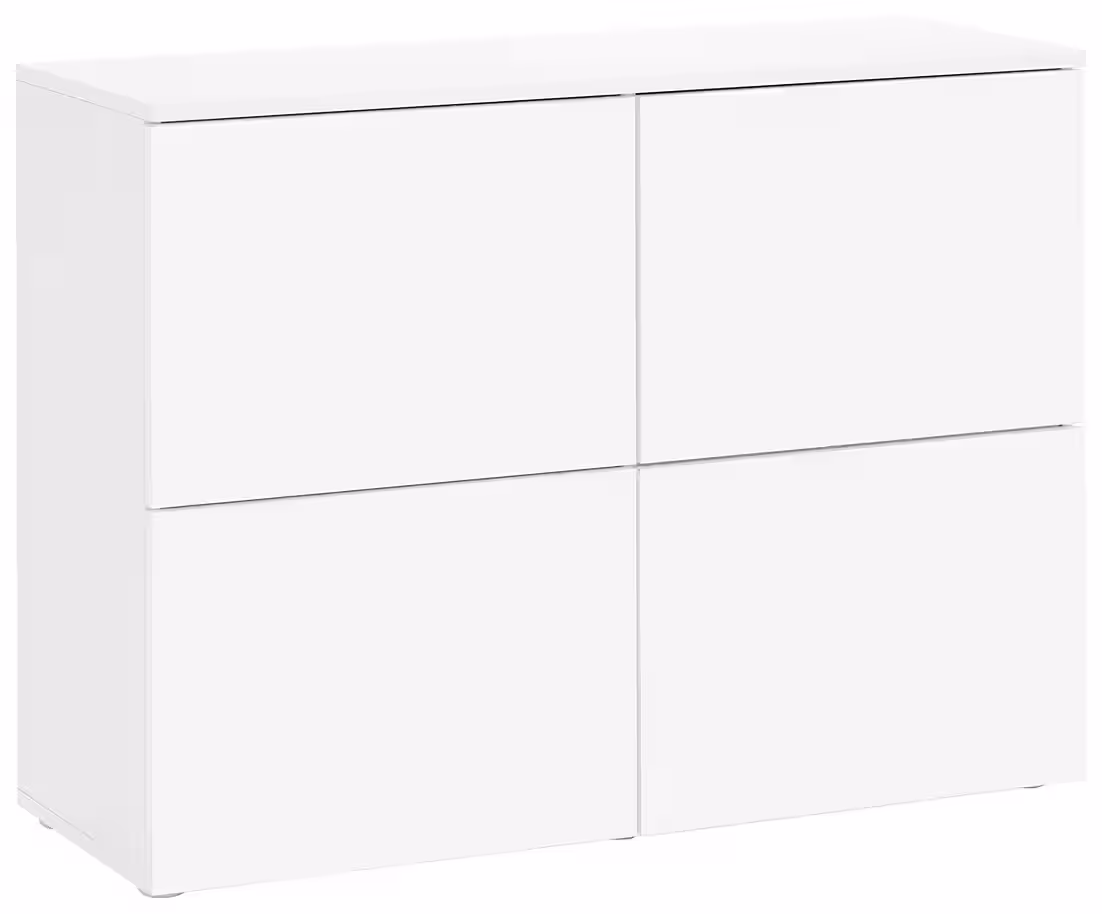 borchardt Möbel Kommode Rova, Sideboard mit 4 Türen, Praktische Push-to-open-Funktion, verstellbare Böden, Breite 93 cm – Image 4
