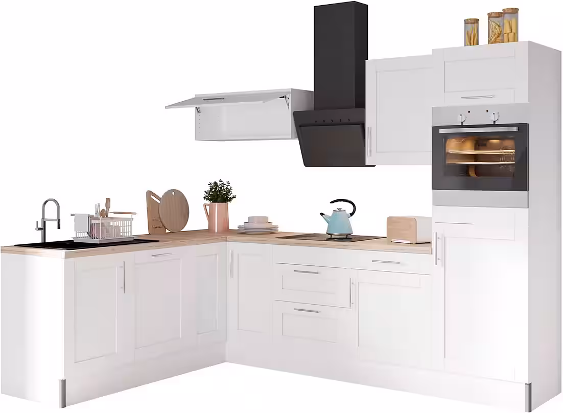 KOCHSTATION Küche KS-Ahus, 200 x 270 cm breit, wahlweise mit E-Geräten, Soft Close Funktion – Image 10