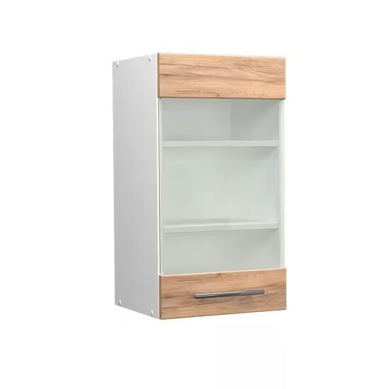 Vicco Glashängeschrank Fame-Line, Weiß Hochglanz/Weiß, 40 cm (1-St) – Image 3