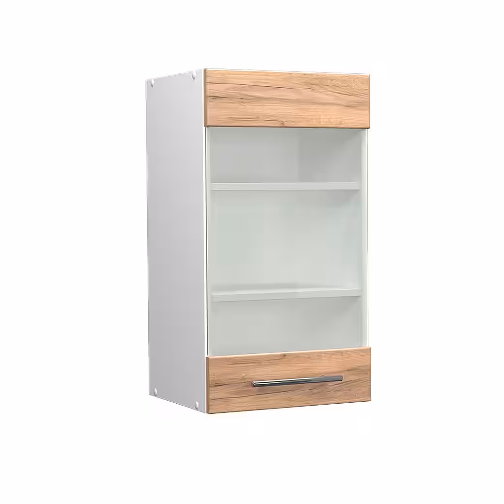 Vicco Glashängeschrank Fame-Line, Weiß Hochglanz/Weiß, 40 cm (1-St) – Image 3