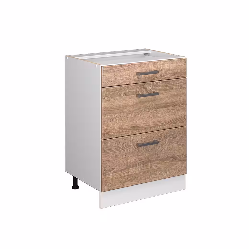 Vicco Unterschrank R-Line, Sonoma/Weiß, 60 cm ohne Arbeitsplatte (1-St) – Image 4