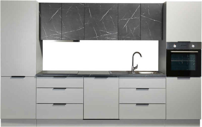 BASIC by Balculina Küchenzeile Esperanza B/H/T 340x215x60 cm, Breite 340 cm, wahlweise mit E-Geräten und Induktion